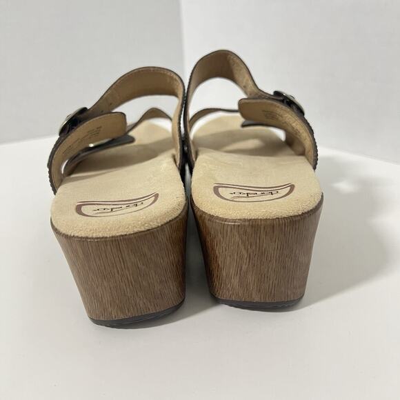 Dansko Sophie Brown Leather Slide Sandals Size 9 US / 40 EU Excellent - Picture 5 of 10